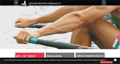 Desktop Screenshot of koelner-regatta-verband.de
