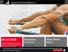 Tablet Screenshot of koelner-regatta-verband.de